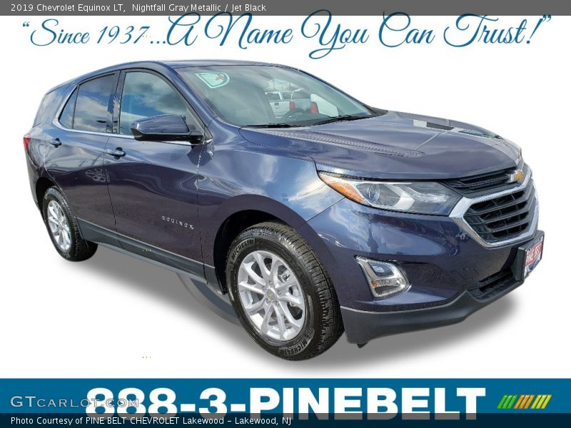 Nightfall Gray Metallic / Jet Black 2019 Chevrolet Equinox LT