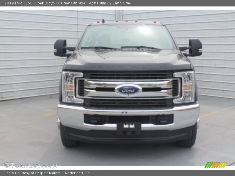 Agate Black / Earth Gray 2019 Ford F350 Super Duty STX Crew Cab 4x4