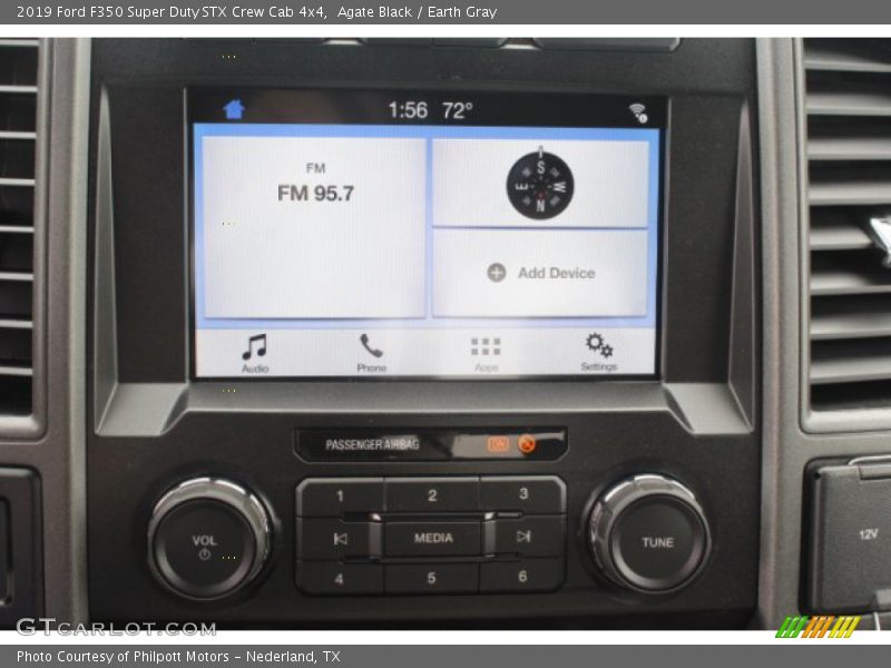 Agate Black / Earth Gray 2019 Ford F350 Super Duty STX Crew Cab 4x4