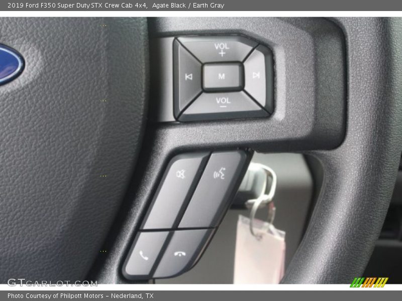 Agate Black / Earth Gray 2019 Ford F350 Super Duty STX Crew Cab 4x4