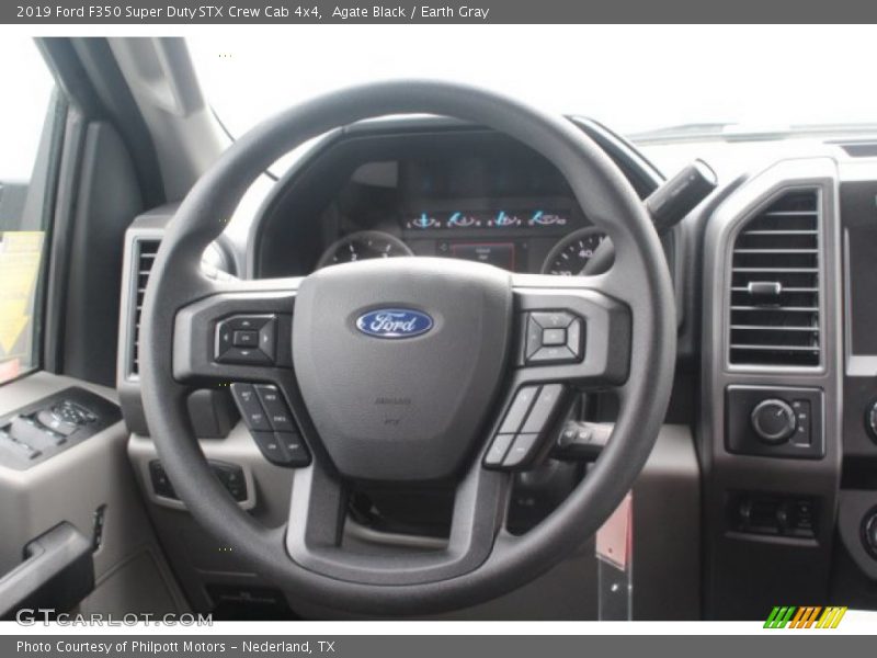 Agate Black / Earth Gray 2019 Ford F350 Super Duty STX Crew Cab 4x4