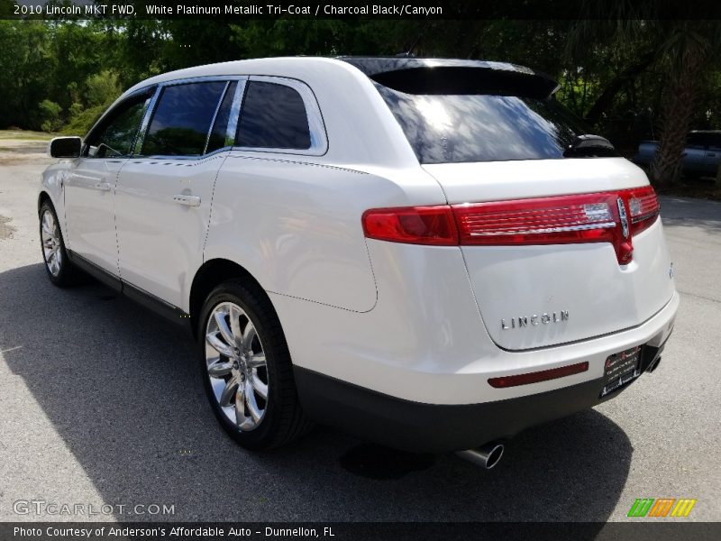 White Platinum Metallic Tri-Coat / Charcoal Black/Canyon 2010 Lincoln MKT FWD