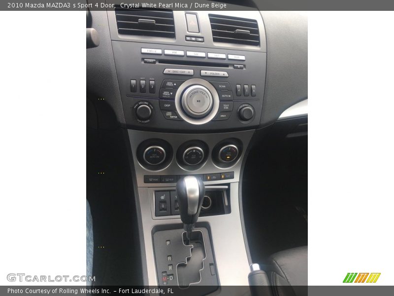 Crystal White Pearl Mica / Dune Beige 2010 Mazda MAZDA3 s Sport 4 Door