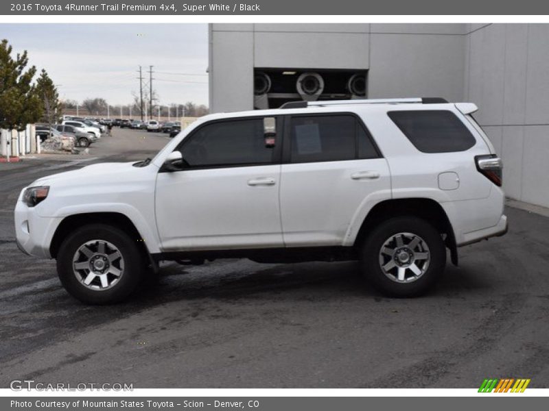 Super White / Black 2016 Toyota 4Runner Trail Premium 4x4
