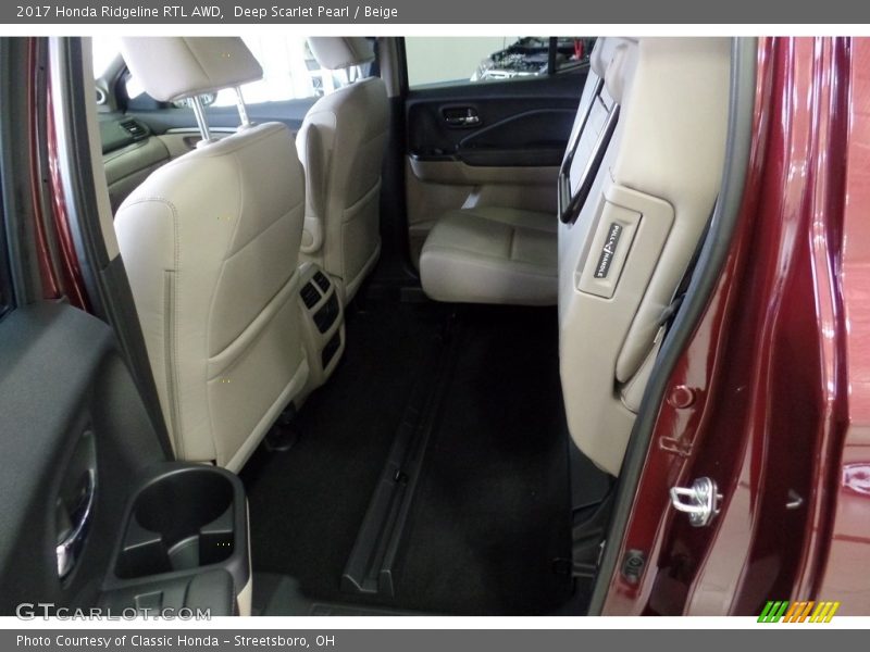 Deep Scarlet Pearl / Beige 2017 Honda Ridgeline RTL AWD