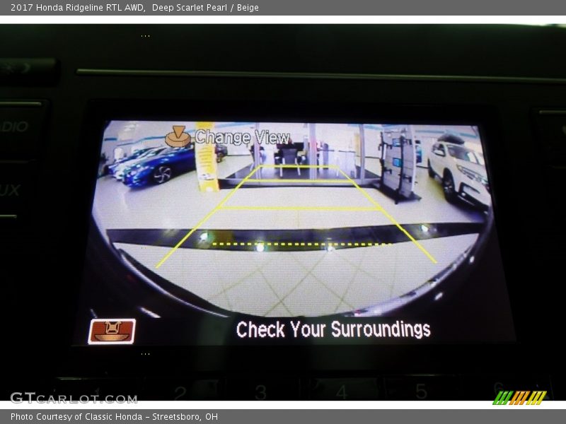Deep Scarlet Pearl / Beige 2017 Honda Ridgeline RTL AWD