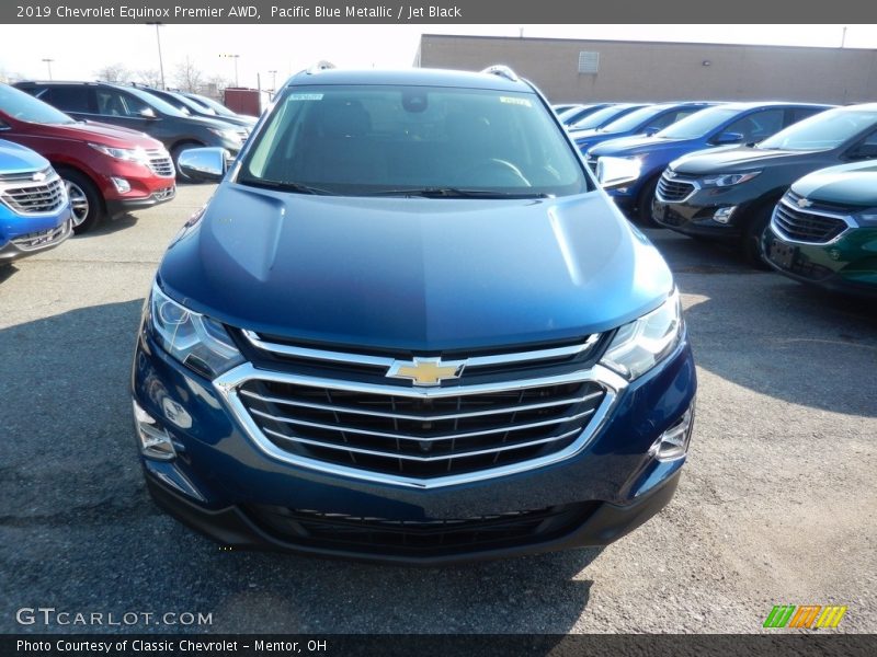 Pacific Blue Metallic / Jet Black 2019 Chevrolet Equinox Premier AWD