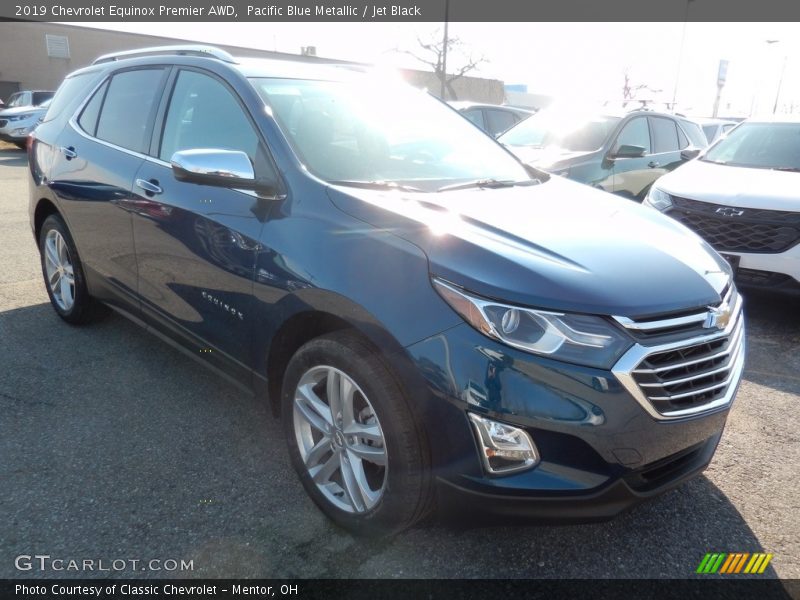 Pacific Blue Metallic / Jet Black 2019 Chevrolet Equinox Premier AWD