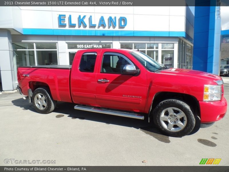 Victory Red / Ebony 2013 Chevrolet Silverado 1500 LTZ Extended Cab 4x4