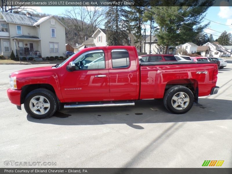 Victory Red / Ebony 2013 Chevrolet Silverado 1500 LTZ Extended Cab 4x4