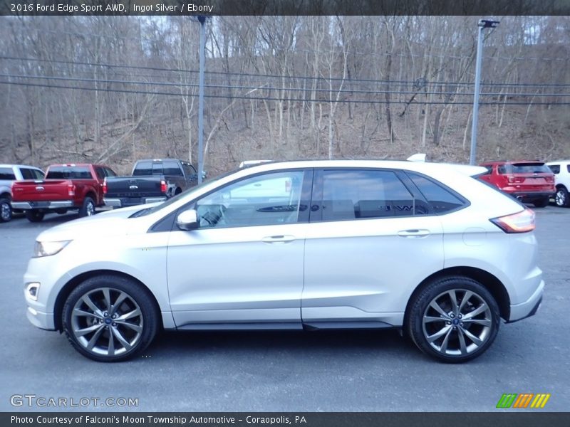 Ingot Silver / Ebony 2016 Ford Edge Sport AWD