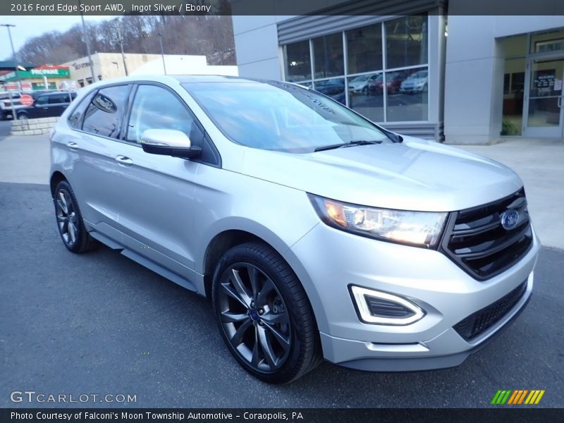 Ingot Silver / Ebony 2016 Ford Edge Sport AWD