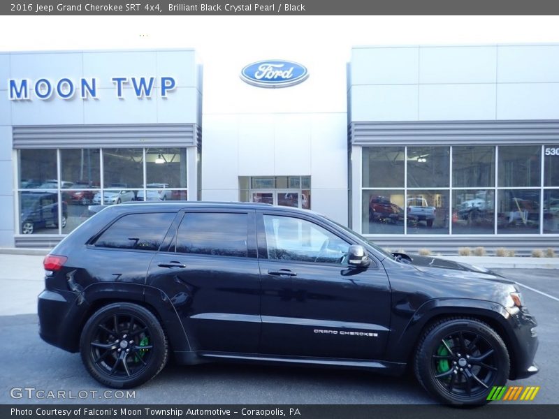 Brilliant Black Crystal Pearl / Black 2016 Jeep Grand Cherokee SRT 4x4