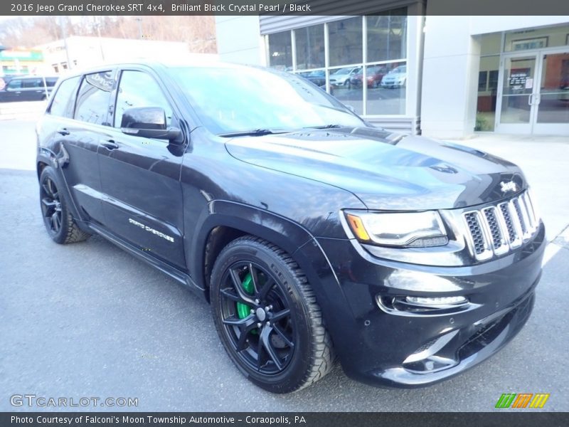 Brilliant Black Crystal Pearl / Black 2016 Jeep Grand Cherokee SRT 4x4