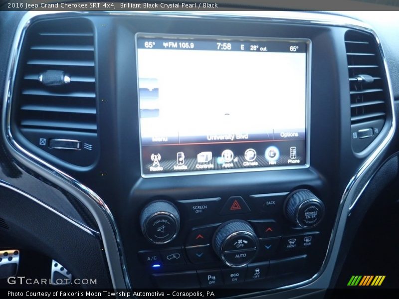 Brilliant Black Crystal Pearl / Black 2016 Jeep Grand Cherokee SRT 4x4