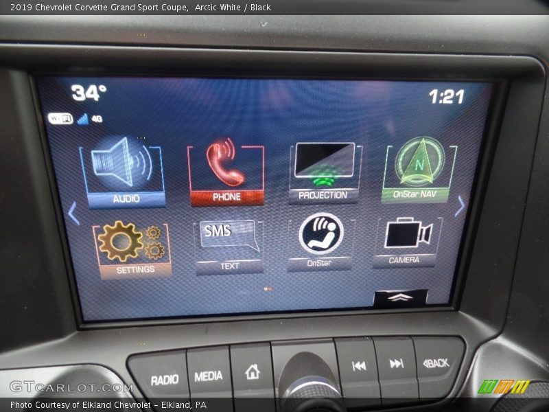 Arctic White / Black 2019 Chevrolet Corvette Grand Sport Coupe