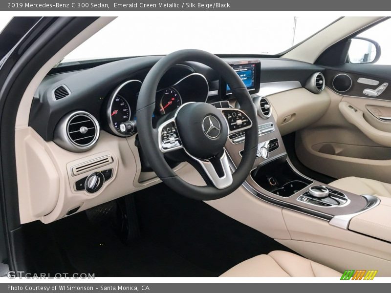 Emerald Green Metallic / Silk Beige/Black 2019 Mercedes-Benz C 300 Sedan