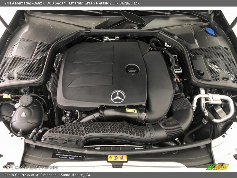 Emerald Green Metallic / Silk Beige/Black 2019 Mercedes-Benz C 300 Sedan