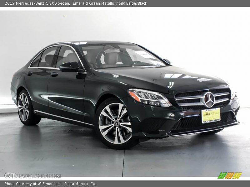 Emerald Green Metallic / Silk Beige/Black 2019 Mercedes-Benz C 300 Sedan