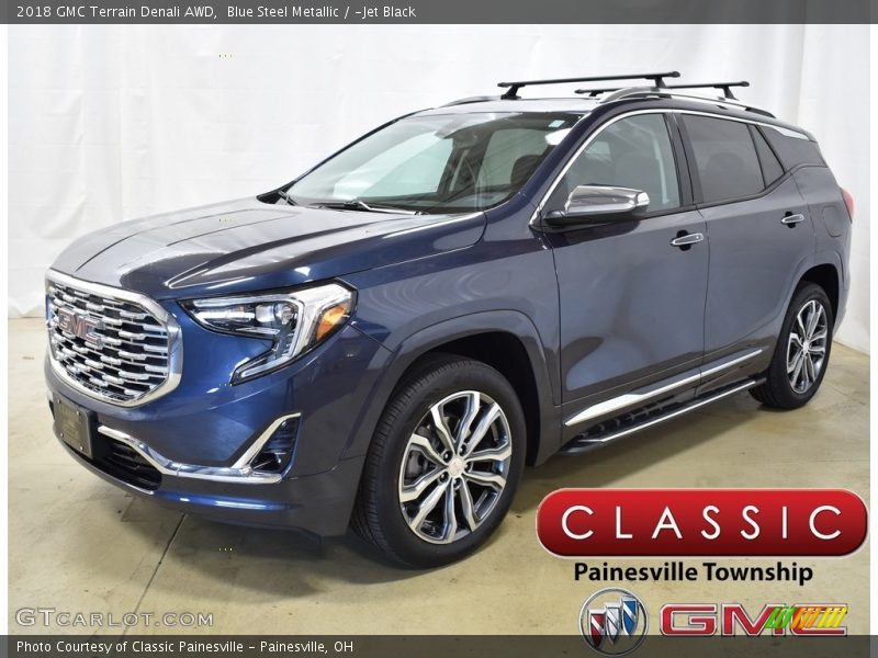 Blue Steel Metallic / ­Jet Black 2018 GMC Terrain Denali AWD