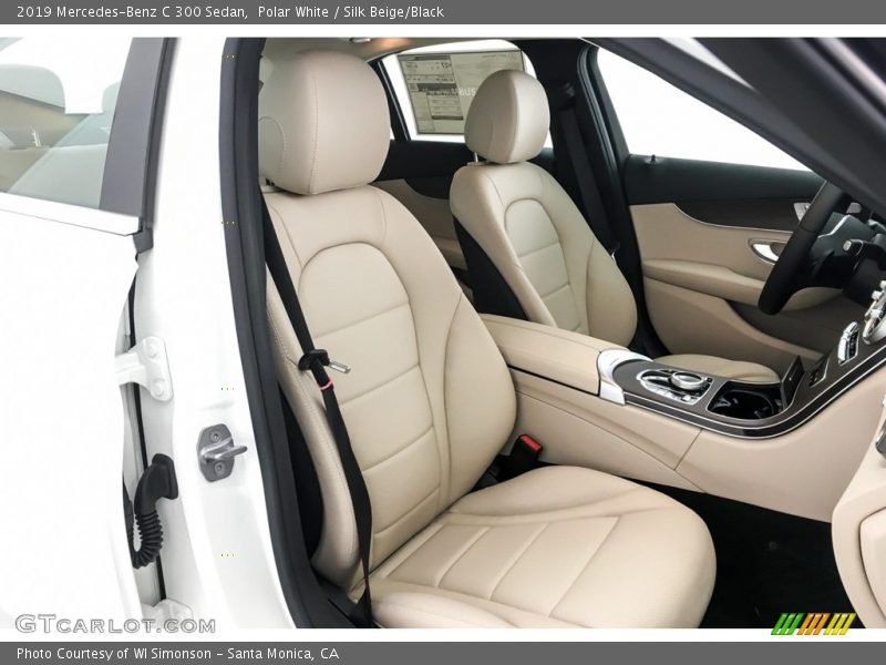 Polar White / Silk Beige/Black 2019 Mercedes-Benz C 300 Sedan