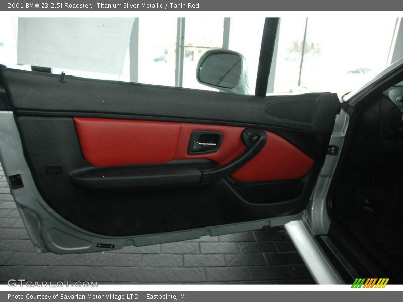 Titanium Silver Metallic / Tanin Red 2001 BMW Z3 2.5i Roadster