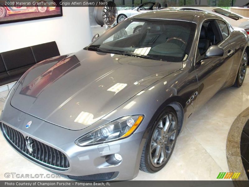 Grigio Alfieri (Silver) / Nero 2008 Maserati GranTurismo