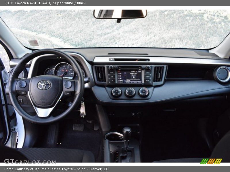 Super White / Black 2016 Toyota RAV4 LE AWD