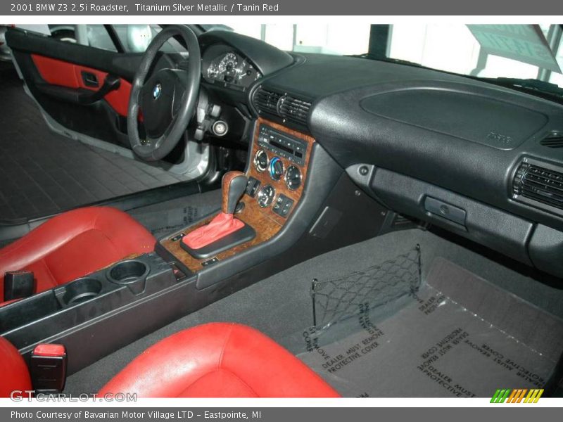 Titanium Silver Metallic / Tanin Red 2001 BMW Z3 2.5i Roadster