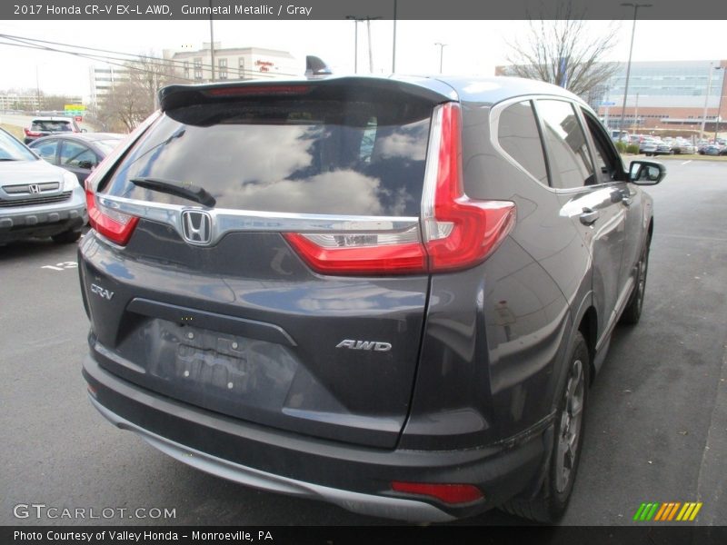 Gunmetal Metallic / Gray 2017 Honda CR-V EX-L AWD