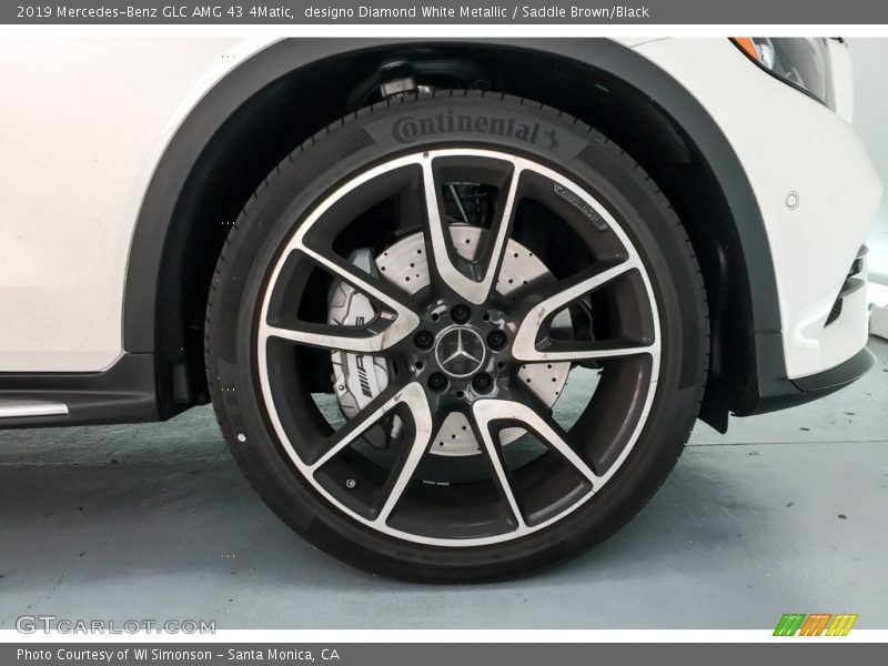 designo Diamond White Metallic / Saddle Brown/Black 2019 Mercedes-Benz GLC AMG 43 4Matic