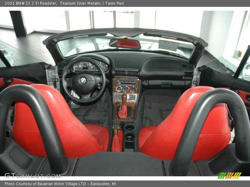 Titanium Silver Metallic / Tanin Red 2001 BMW Z3 2.5i Roadster