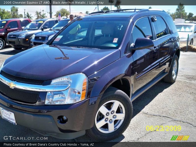 Black Amethyst Metallic / Light Gray 2006 Chevrolet Equinox LT AWD