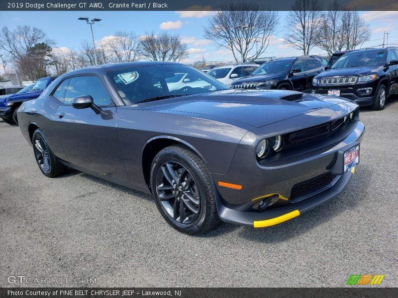 Granite Pearl / Black 2019 Dodge Challenger GT AWD
