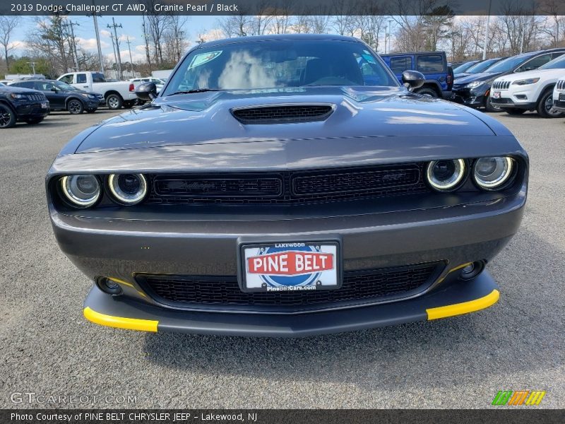 Granite Pearl / Black 2019 Dodge Challenger GT AWD