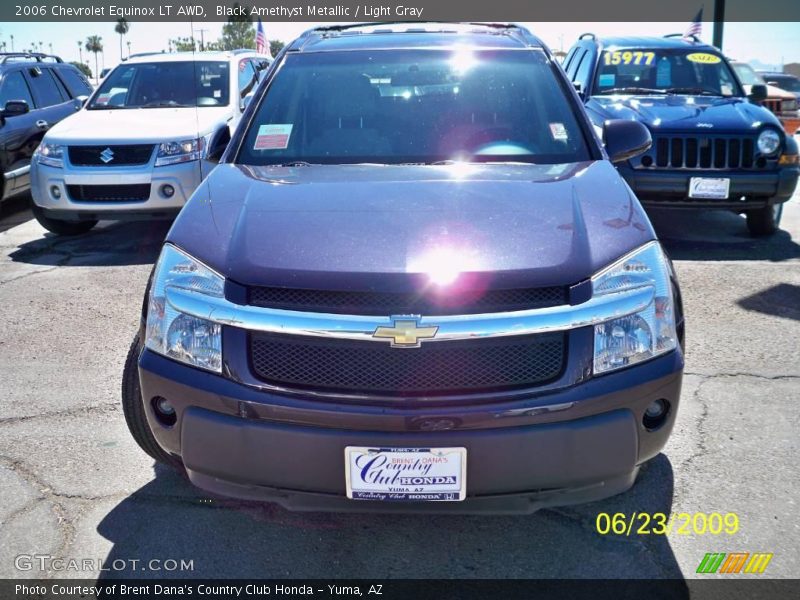 Black Amethyst Metallic / Light Gray 2006 Chevrolet Equinox LT AWD