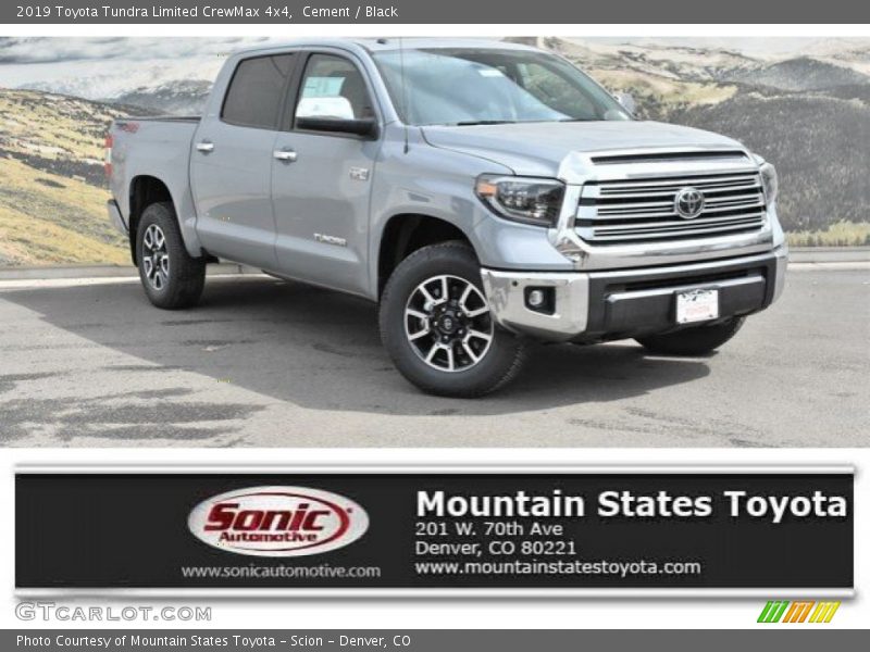 Cement / Black 2019 Toyota Tundra Limited CrewMax 4x4