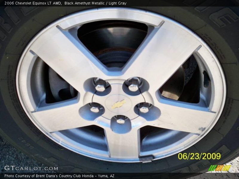 Black Amethyst Metallic / Light Gray 2006 Chevrolet Equinox LT AWD