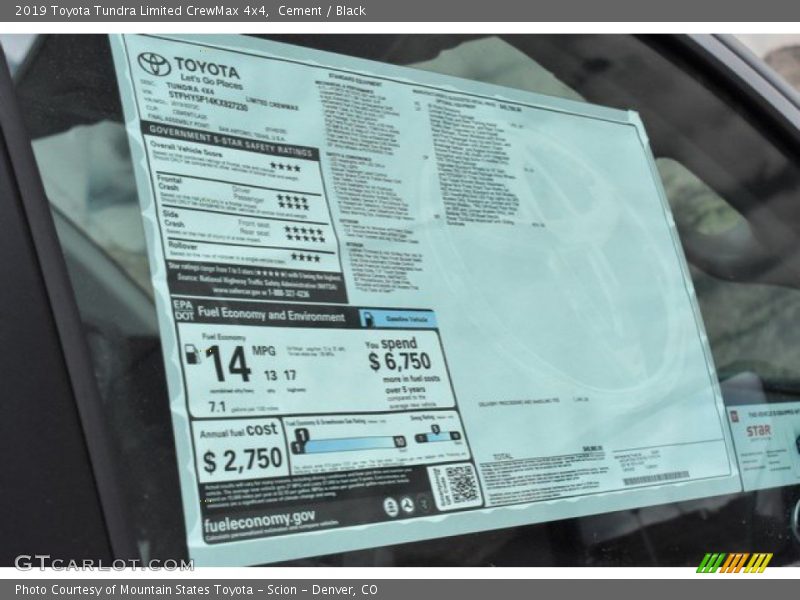 Cement / Black 2019 Toyota Tundra Limited CrewMax 4x4