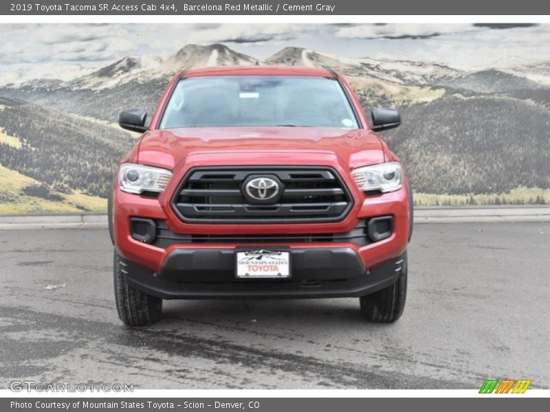 Barcelona Red Metallic / Cement Gray 2019 Toyota Tacoma SR Access Cab 4x4