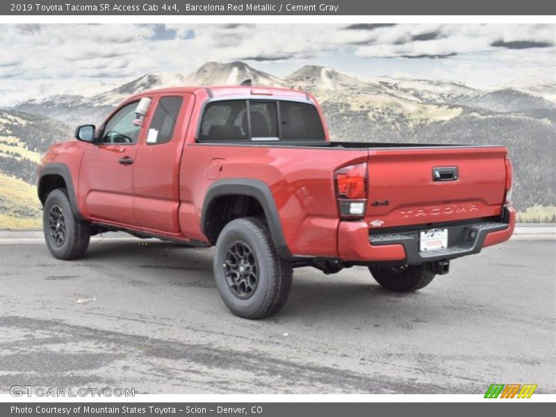 Barcelona Red Metallic / Cement Gray 2019 Toyota Tacoma SR Access Cab 4x4