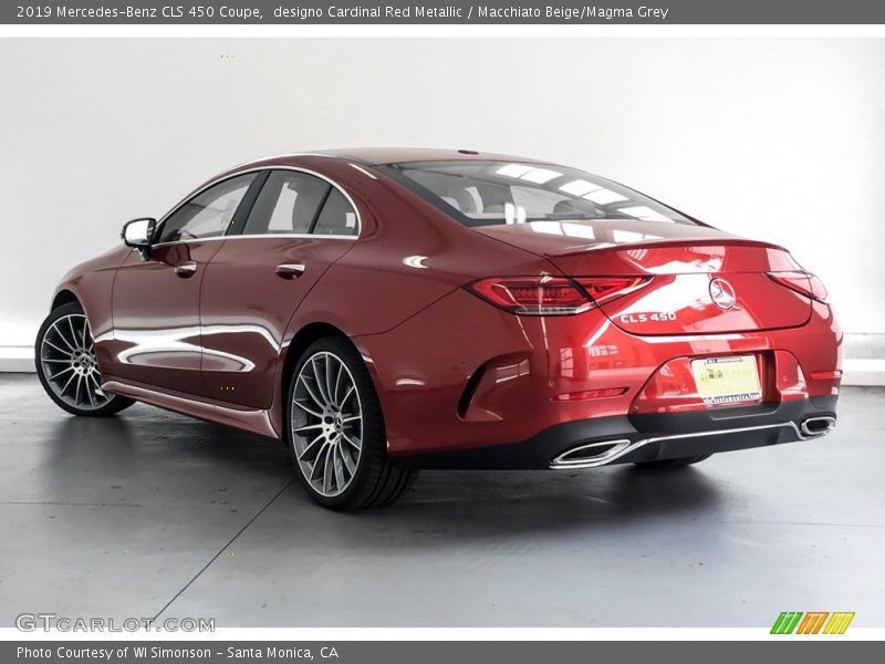 designo Cardinal Red Metallic / Macchiato Beige/Magma Grey 2019 Mercedes-Benz CLS 450 Coupe