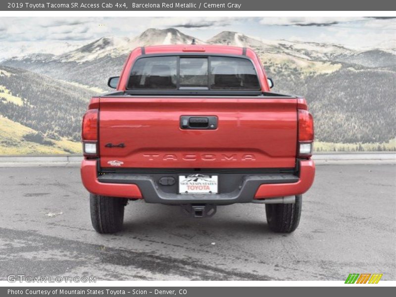 Barcelona Red Metallic / Cement Gray 2019 Toyota Tacoma SR Access Cab 4x4