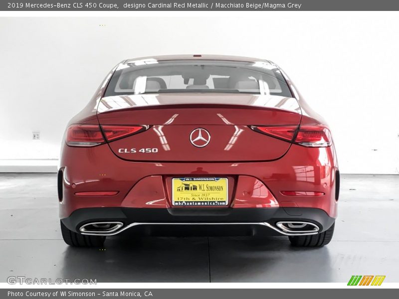 designo Cardinal Red Metallic / Macchiato Beige/Magma Grey 2019 Mercedes-Benz CLS 450 Coupe