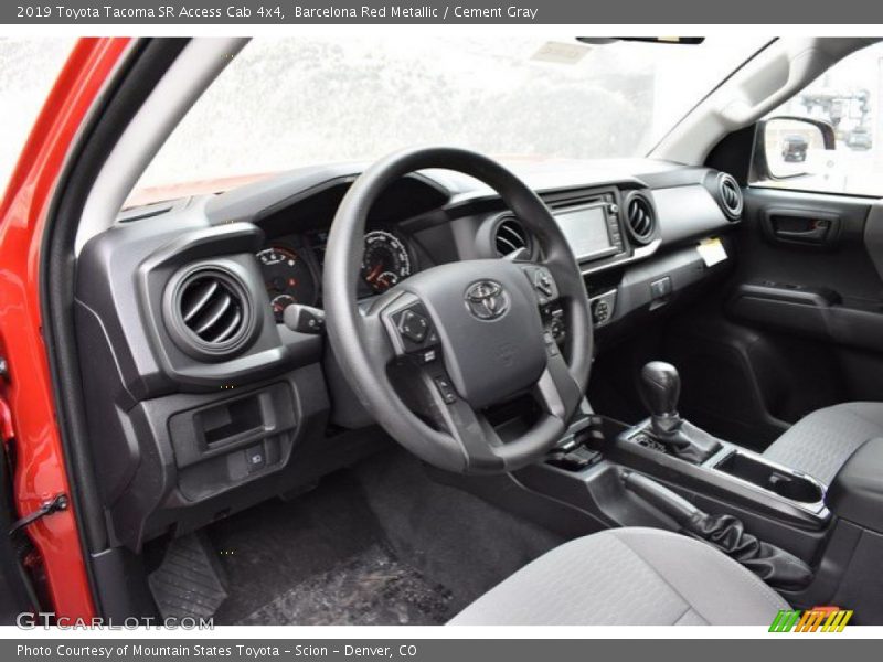 Barcelona Red Metallic / Cement Gray 2019 Toyota Tacoma SR Access Cab 4x4
