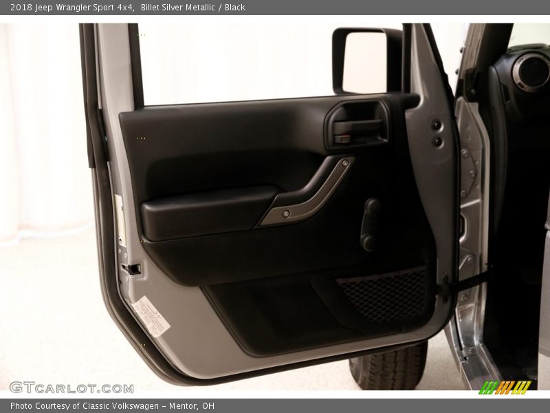 Billet Silver Metallic / Black 2018 Jeep Wrangler Sport 4x4