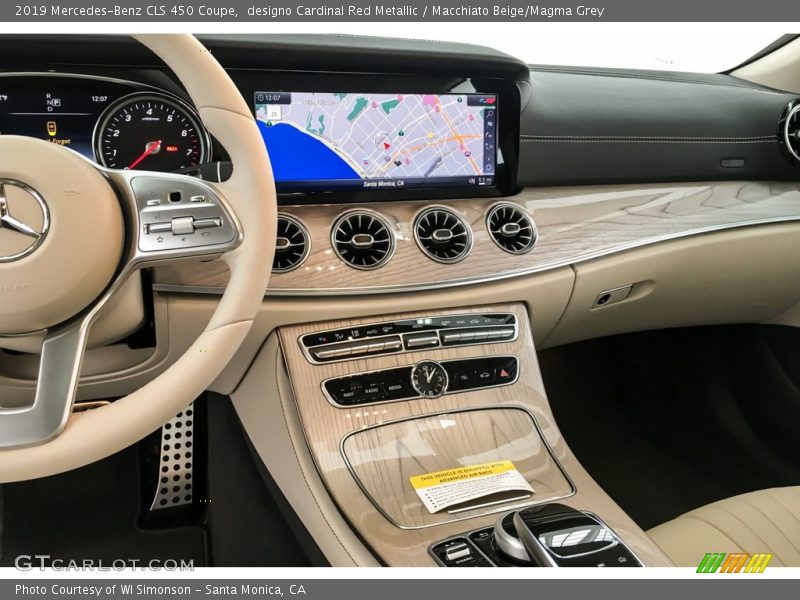 designo Cardinal Red Metallic / Macchiato Beige/Magma Grey 2019 Mercedes-Benz CLS 450 Coupe
