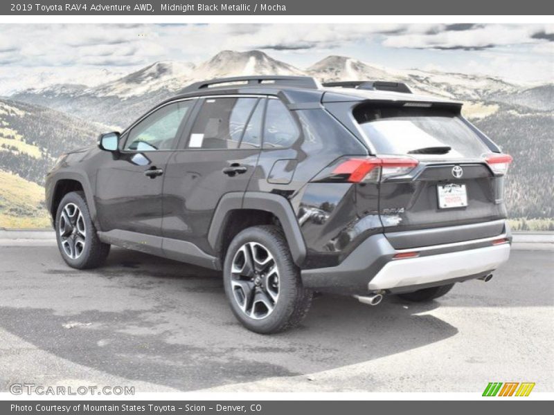 Midnight Black Metallic / Mocha 2019 Toyota RAV4 Adventure AWD