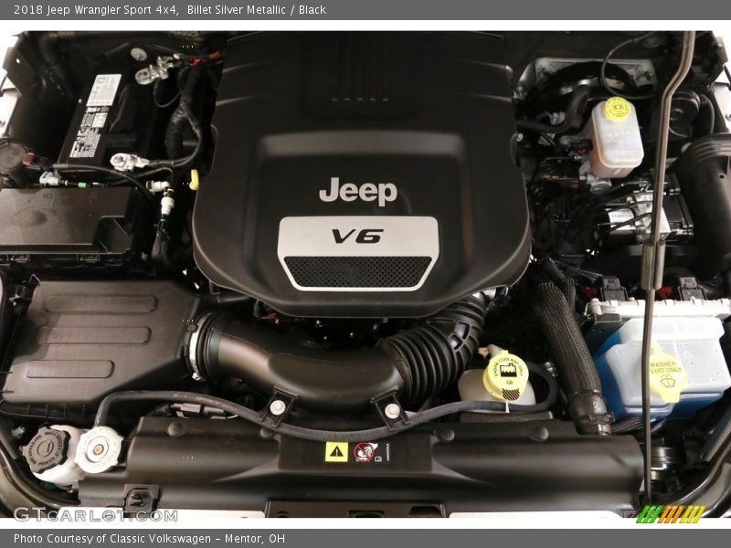 Billet Silver Metallic / Black 2018 Jeep Wrangler Sport 4x4