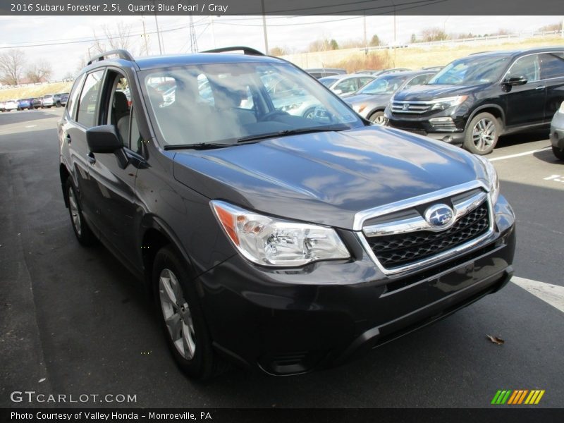 Quartz Blue Pearl / Gray 2016 Subaru Forester 2.5i
